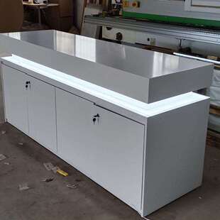 手机展示台白色烤漆体验台电脑展示桌中岛展台智能产品展柜展示台