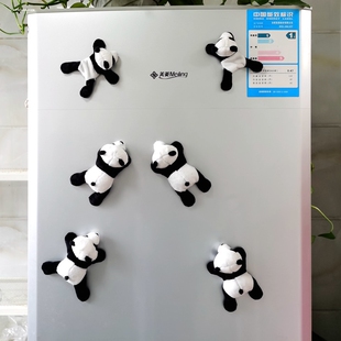 成都大熊猫公仔爬树玩偶冰箱贴吸铁石毛绒玩具基地纪念品