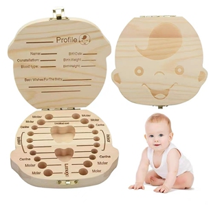 乳牙收纳盒女孩儿童牙齿男孩存纪念品diy收藏换掉牙装的小盒子放