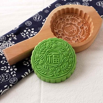 清明果糯米糍粑粑米果模青团艾叶饼印板喜饼模具粿子糕点木质工具