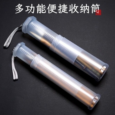 大号 中号塑料伸缩笔筒水粉笔油画笔勾线笔水彩笔丙烯画笔桶