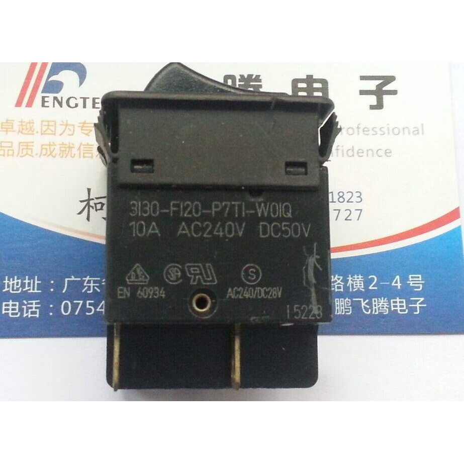 原装德国E-T-A 3130-F120-P7T1-W01Q 4脚船型开关 10A240V 翘板