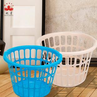 透气加厚洗衣篮 工厂直供塑料脏衣篮家居实用塑料收纳篮多彩时尚