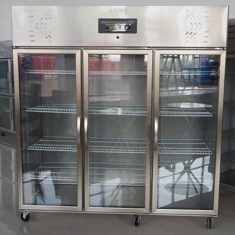 双门玻璃展示柜大容量立式商用啤酒饮料食品双门玻璃展示柜