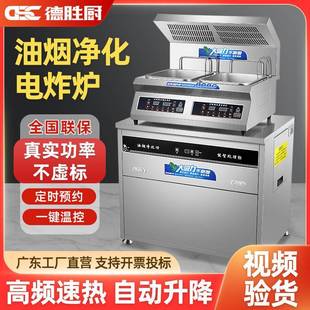 自动升降电炸炉商用单双缸大容量油炸锅炸鸡炸串薯条油炸炉