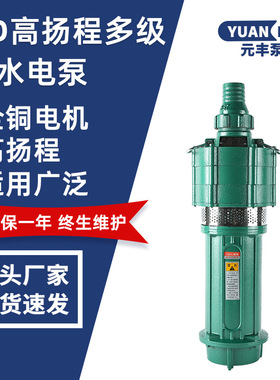 厂家直供铸铁立式潜水泵农用高压水泵多级油浸式潜水电泵(小老鼠)