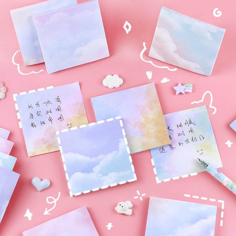 炫彩星空便利贴便签纸ins风彩色