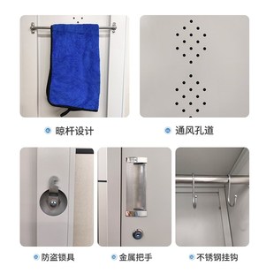 不锈钢清洁柜拖把扫把收纳柜家用卫生工具储物柜阳台杂物保洁柜子