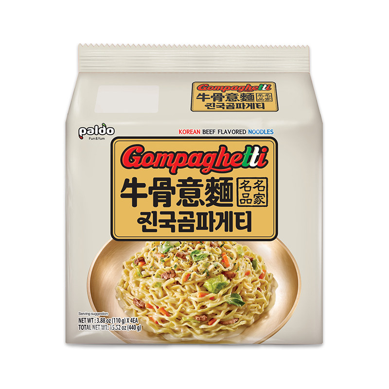 韩国进口paldo八道牛骨汤味意式风味拉面煮面泡面拌面方便速食面