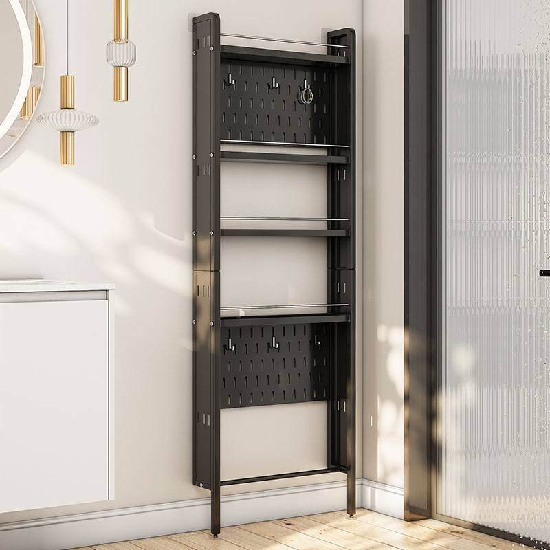 化妆室门後置物架落地超薄浴室x夹缝极窄厕所缝隙洞洞板多层收纳