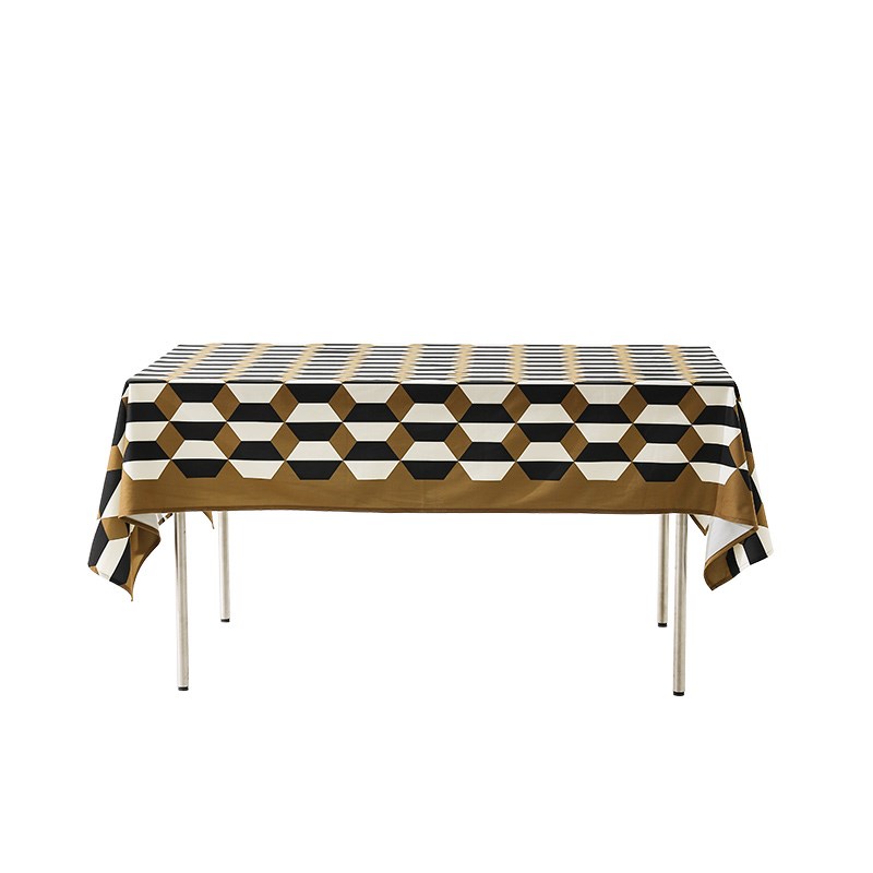 布艺桌布免洗防油防水q氛围感茶几台布轻奢高级感长方形网红餐桌