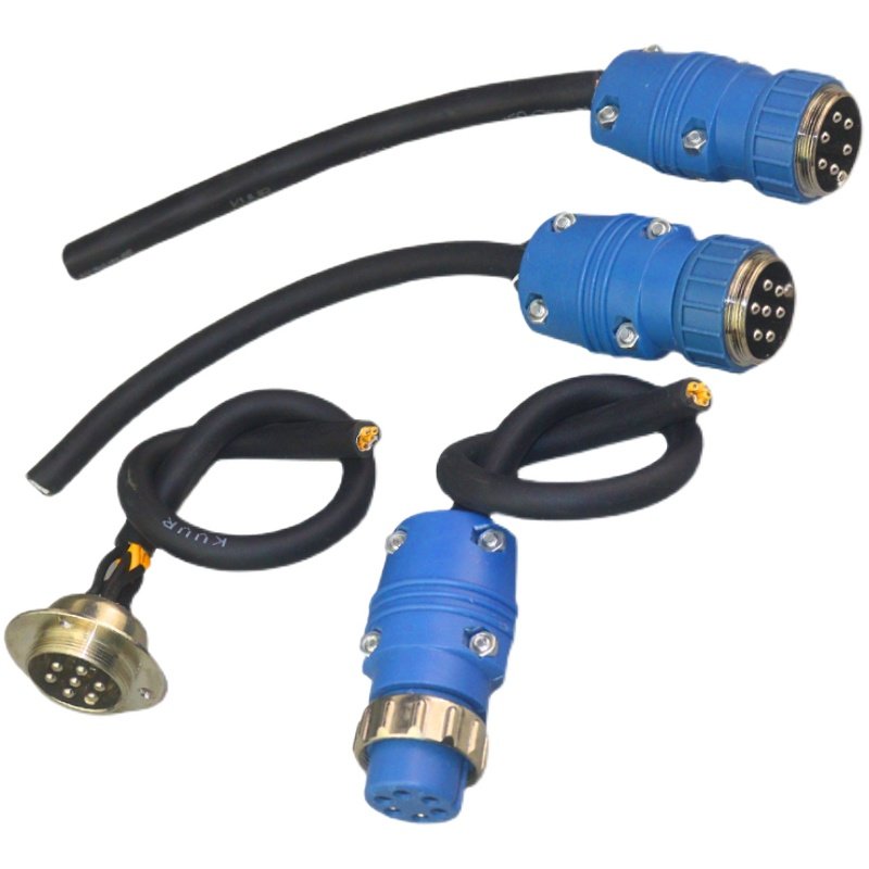 气保焊机送丝机配件6芯7芯带线航空插头插座电焊机控制线接头配件,农用物资,苗木固定器/支撑器,淘宝优惠券,粉丝福利购,淘宝优惠卷