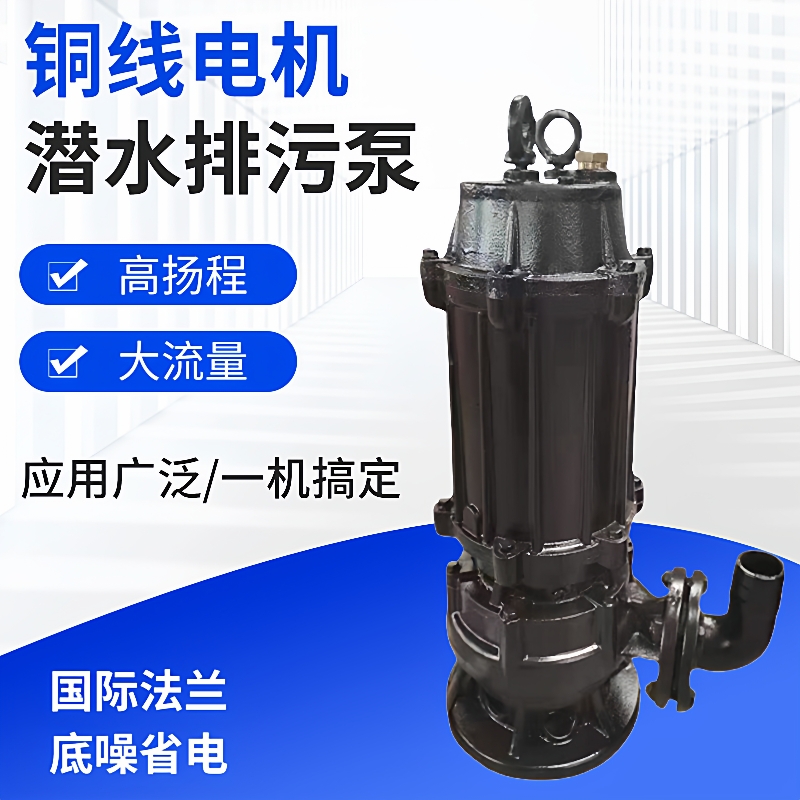 WQ//QW泵业潜水排污泵立式回流泵大流量无阻塞离心污水泵