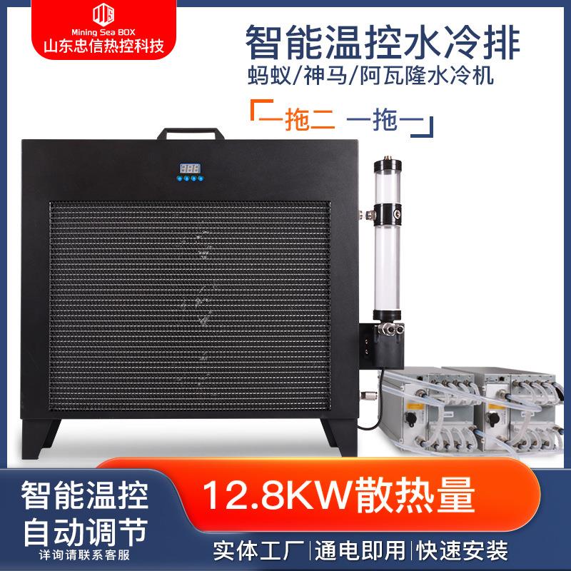 蚂蚁S19PRO+HYD神马M53水冷排一拖二智能温控服务器散热器液冷