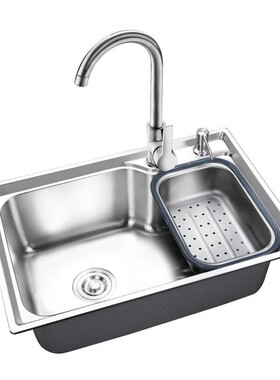 304不锈钢水槽单槽厨房洗菜盆大号洗碗池71x38x72x75x40x78x43x81