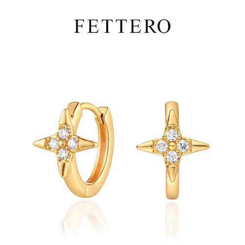 fetro铜合金耳饰【色弹头