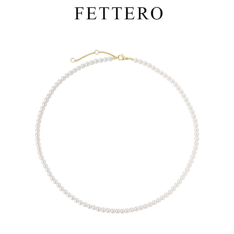 fettero 铜合金贝珠项链 【baby项链】法式气质优雅