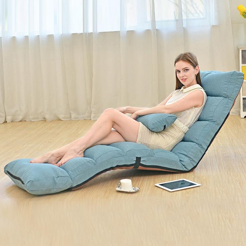 懒人沙发榻APL榻板可折拆洗地飘窗沙发休闲躺椅单人米午休床叠上