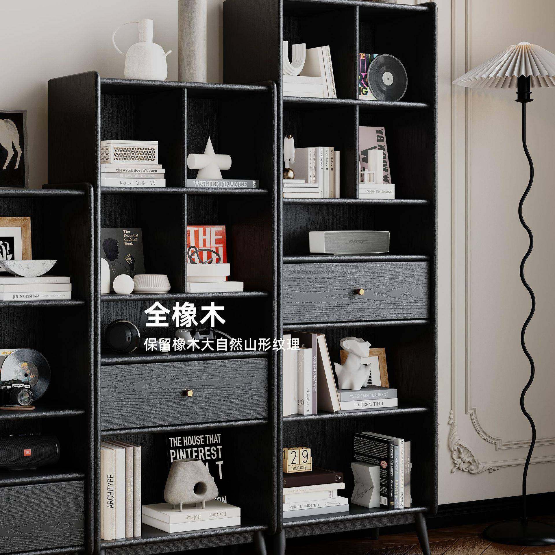 实木书柜书VVL橡木复黑古色全架轻奢中古客厅美式立柜展示柜储物,鲜花速递/花卉仿真/绿植园艺,其它园艺用品,淘宝优惠券,粉丝福利购,淘宝优惠卷