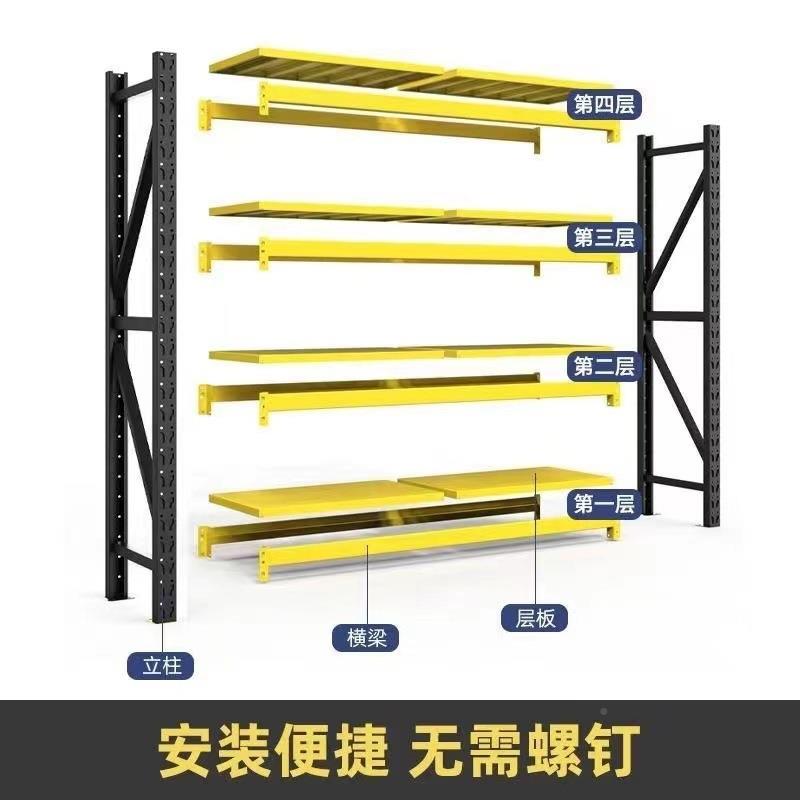 货Xdd货架层仓储货架多加厚架居地下室超市三层四层可调家617节置