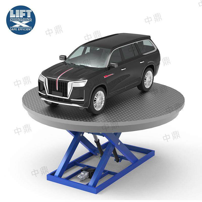 汽车升降旋平转台升降舞转台汽车展台4S店吨2QCY3吨电动旋升降机