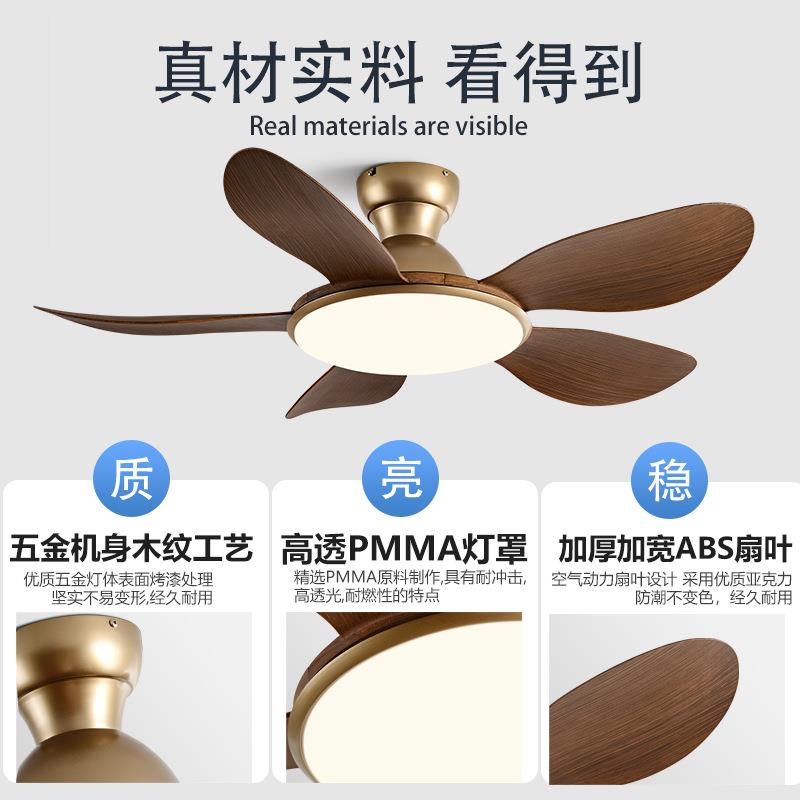 客厅风扇灯2025新款餐厅吊扇灯中古风电扇灯一体卧室吸顶风扇吊灯