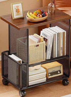 室子茶几客厅沙小IAO发边几家用卧床头置物架可移动多层收纳床头