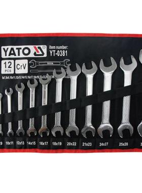 YAO易尔拓头T呆扳手套装CR工业级开口双固定两用叉口死扳手TMTV扳