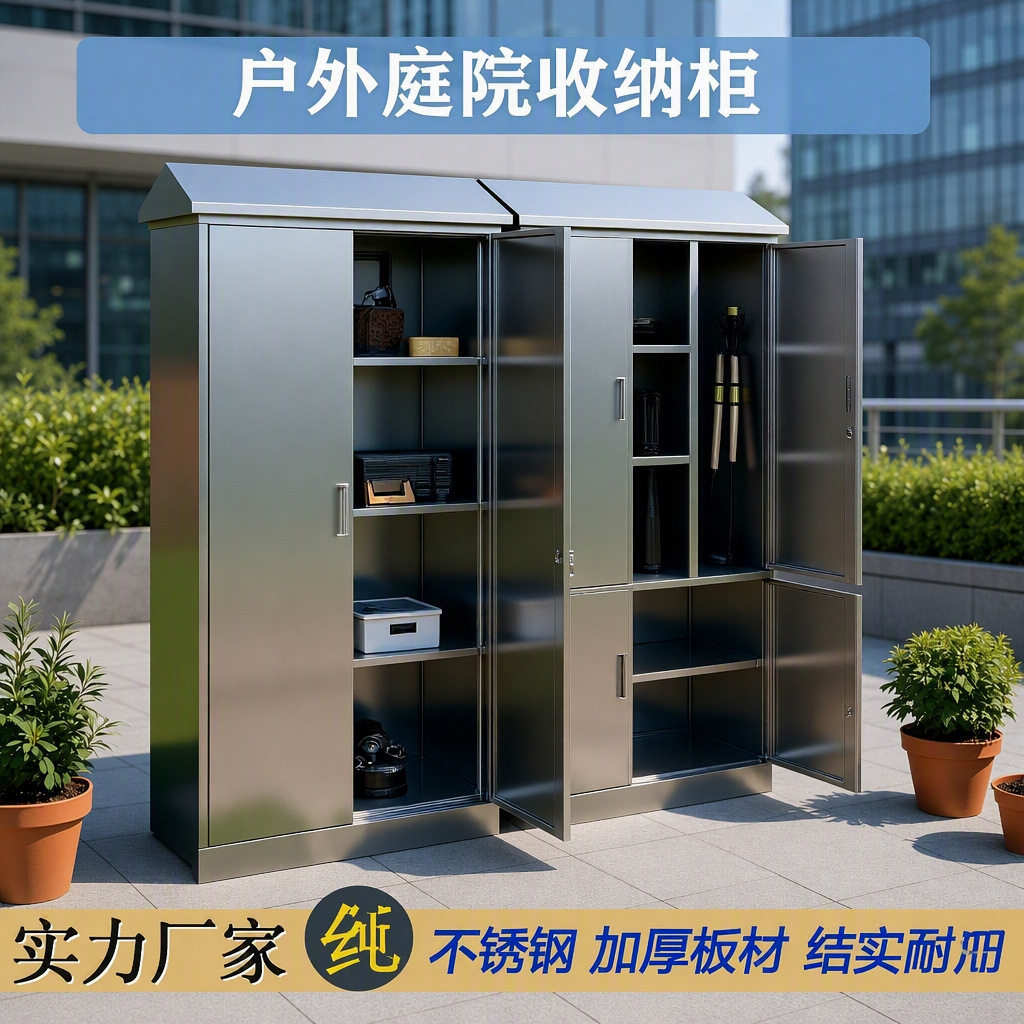 304不锈钢商用户外储物柜