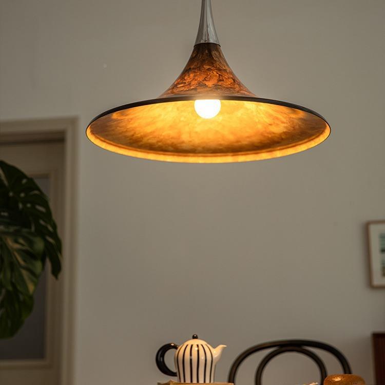 古风餐厅吊19175卧灯升降岛复古彩绘客厅台书中房室床头主灯设计