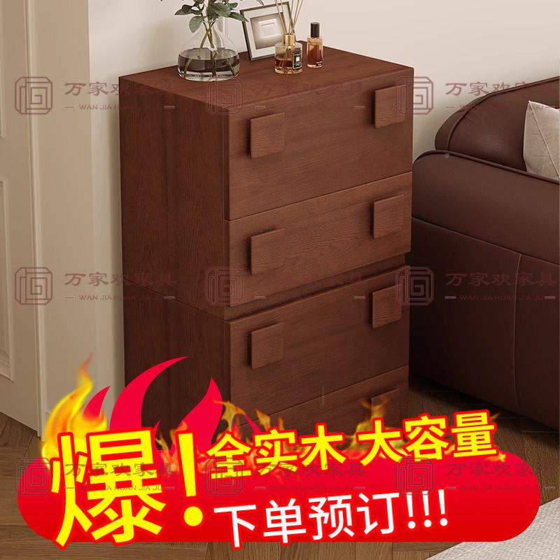古实木斗柜客靠墙储物床柜复古餐边柜落地卡门柜卧中室头厅电DMT