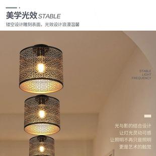 480镂空圆形光吸顶灯工艺饰艺餐术厅吧台客厅LE影D吸顶装灯厂家