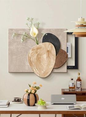 双立雕刻奶油22697风绿植竖款电表箱装饰体画推拉配层电开关箱遮