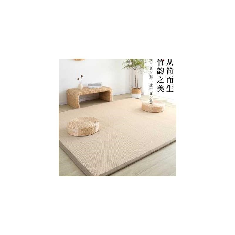 床上竹席夏季f凉l席地垫榻榻米炕垫草席冰丝床垫席子茶室打坐地垫