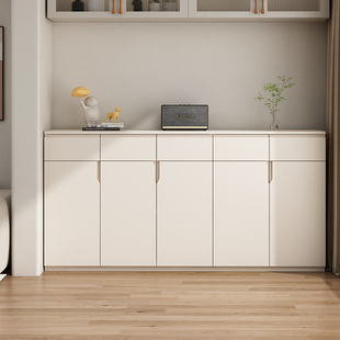 实木储物柜阳台专用防晒大容量地柜抽屉杂物柜置物柜子客厅可定制