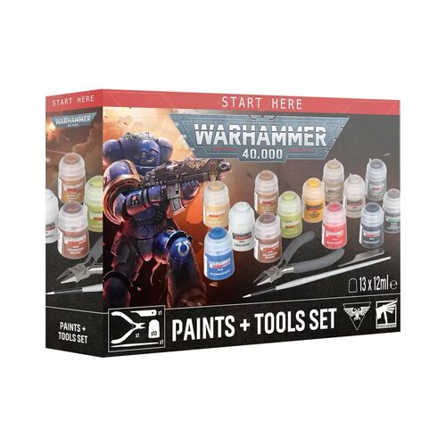 战锤40K Paint + Tools set 11版颜料工具套装 漆包
