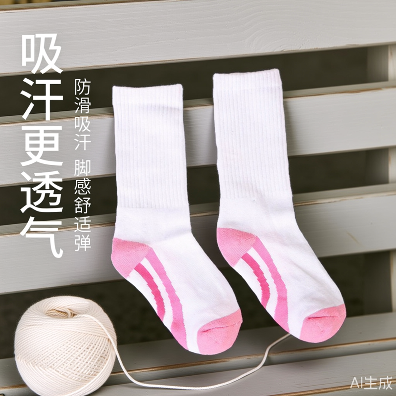 儿童花样滑冰袜滑冰鞋溜冰轮滑袜子防磨小腿成人加厚运动防滑袜女
