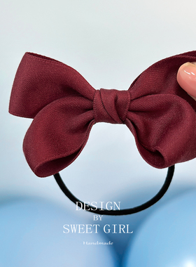 【3件8折】蝴蝶结女童皮筋不勒发宝宝头绳女儿童发圈2026新款发饰