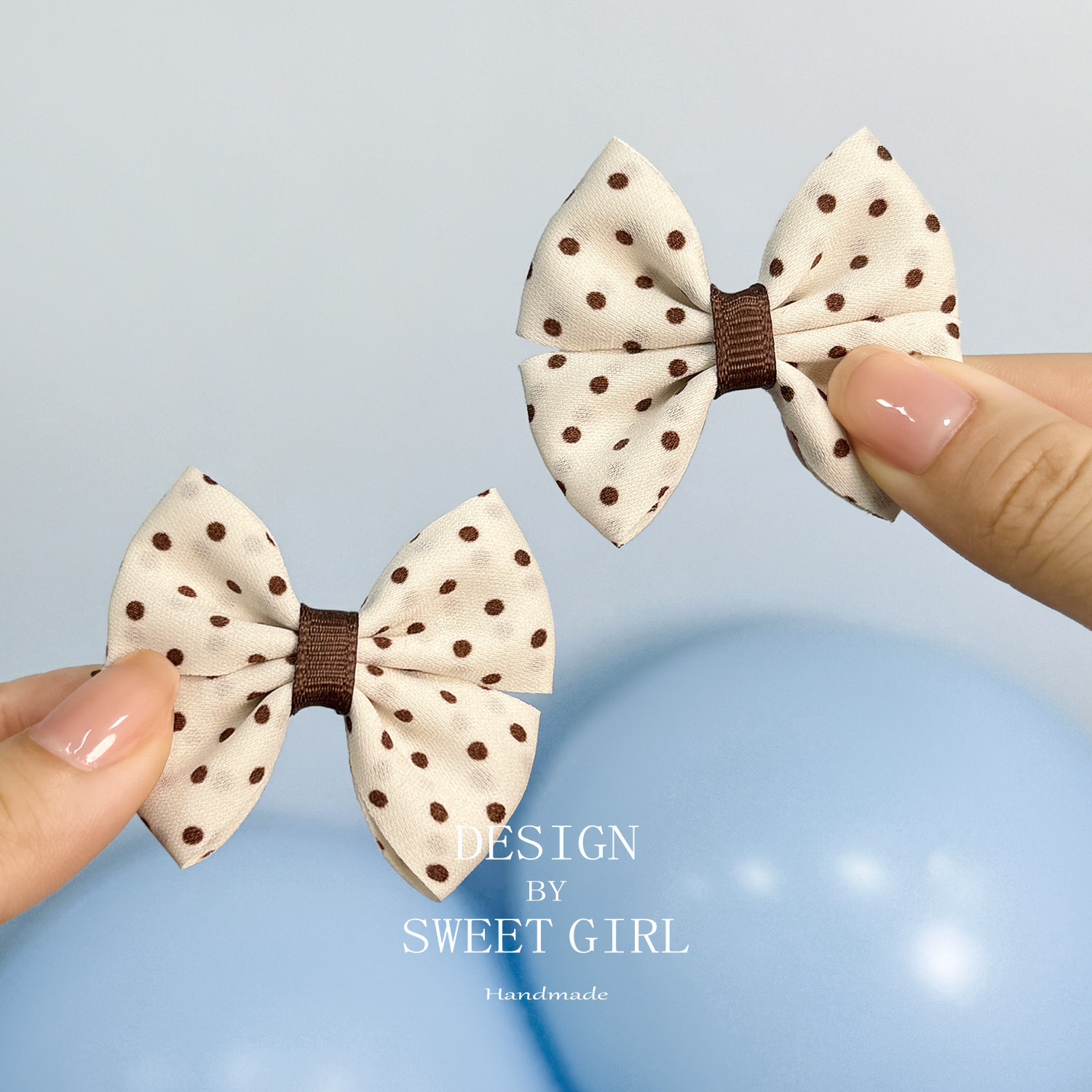 【3件8折】波点可爱蝴蝶结儿童发夹女童刘海夹公主侧边夹头饰新款