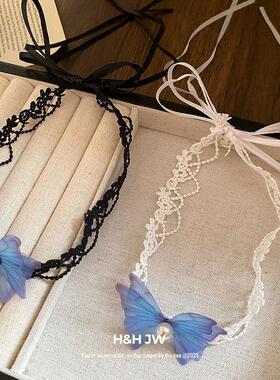 蝴蝶高级感项链批发颈choker设计