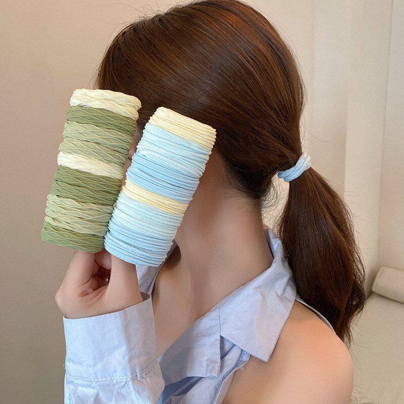 女扎扎高皮套发圈耐用高级感皮筋高弹力马尾新款头绳2025头发发绳