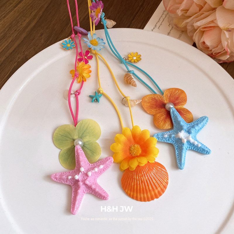 女款贝壳高级感配饰海星项链花朵