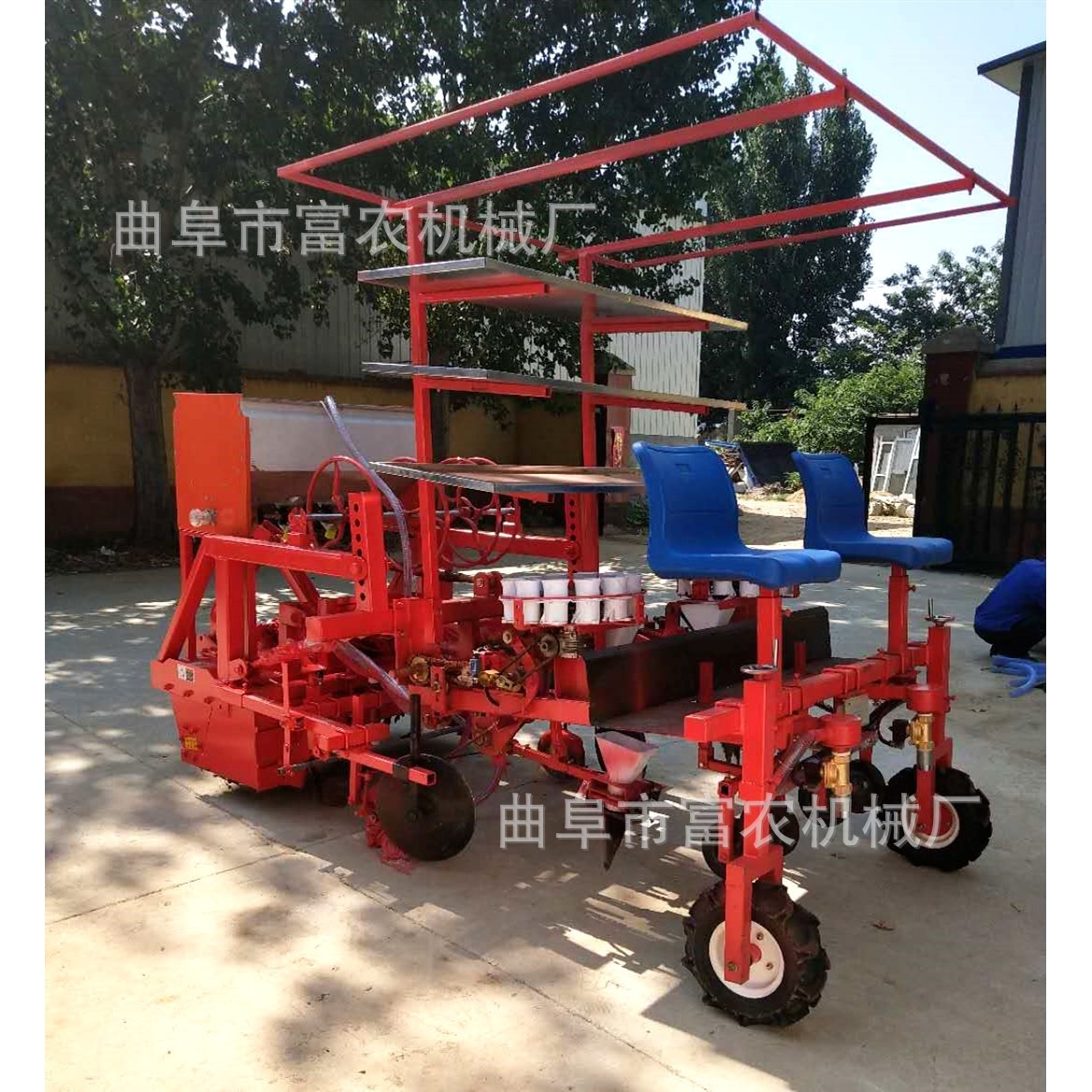 多功能栽苗机移栽二行甘蓝、娃娃菜、白菜、甜叶菊等各种蔬菜苗