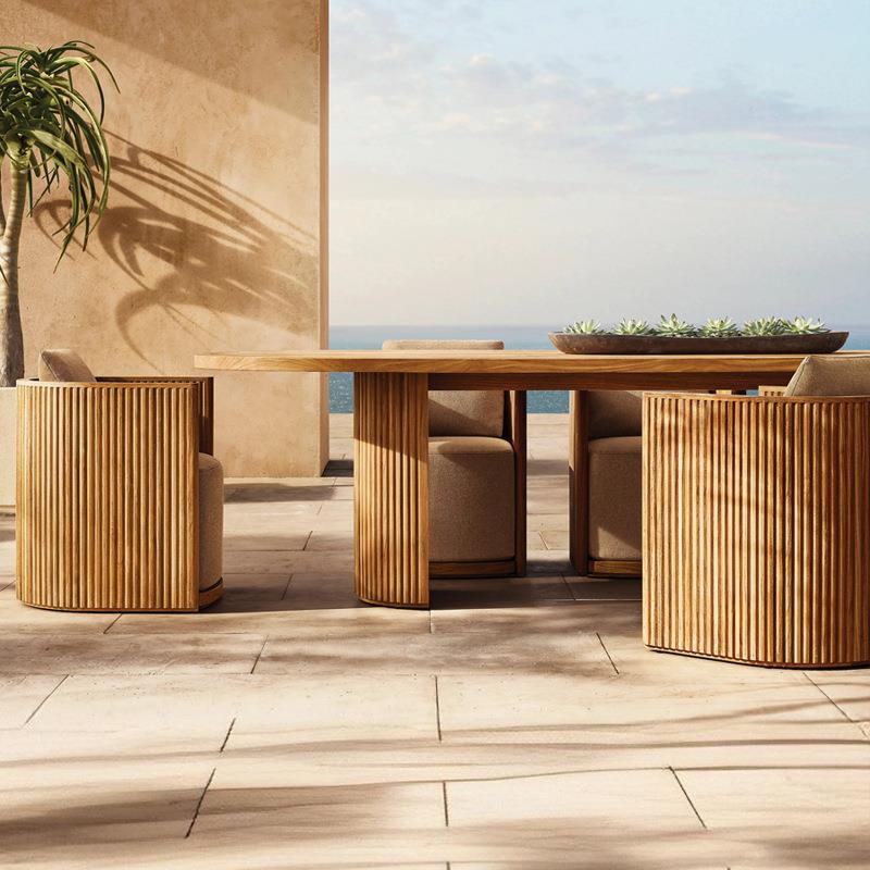 户外柚木桌椅庭院花园别墅露天室外休闲单人椅outdoor chair家具