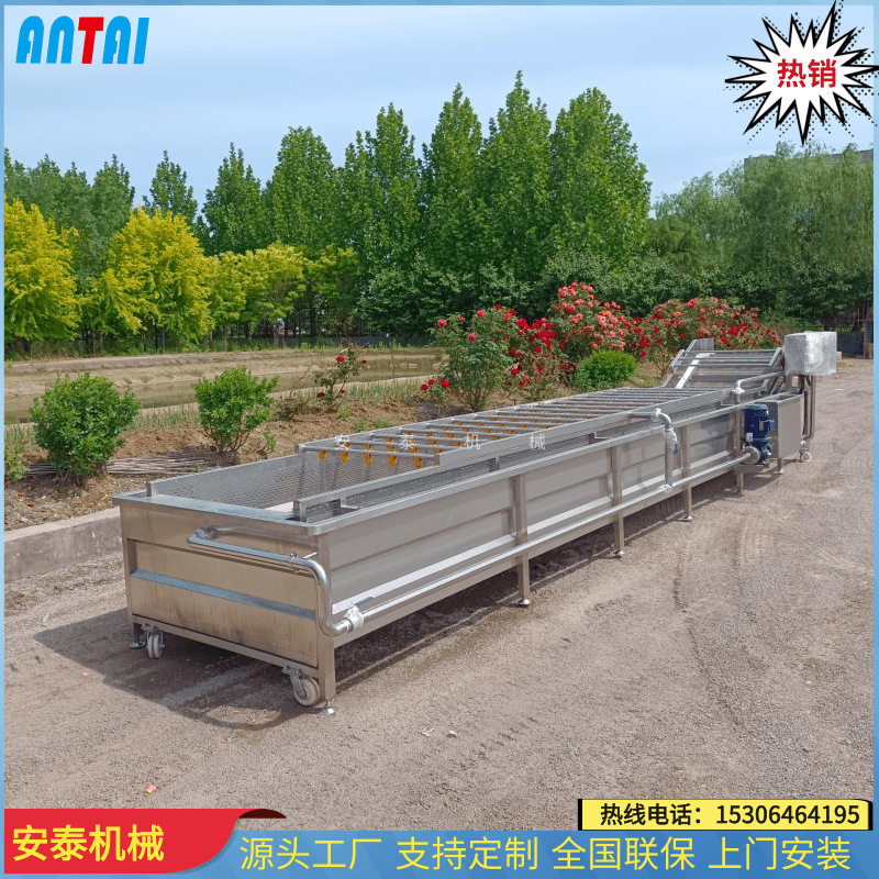 商用果蔬清洗机   气泡冲浪喷淋臭氧洗果机 臭氧去农残清洗设备