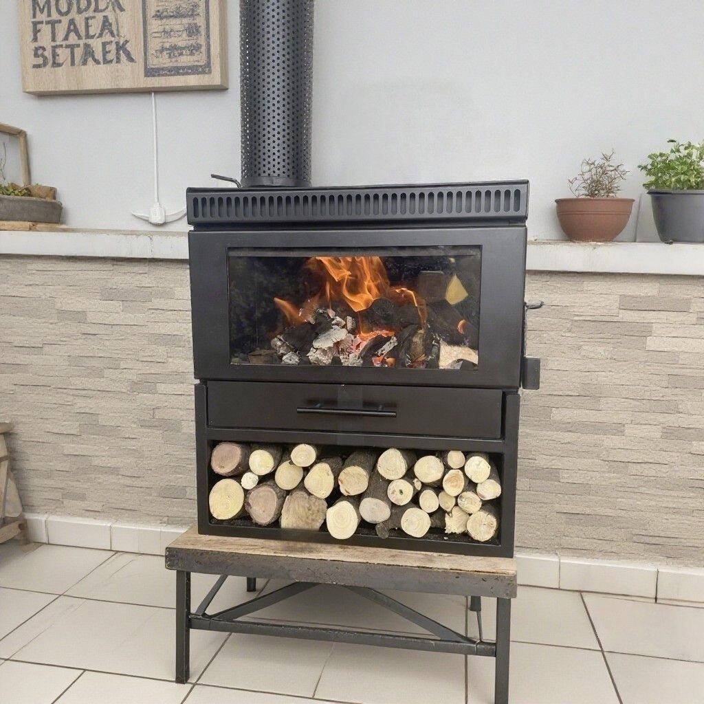 农村冬季家用柴真火壁炉民宿帐篷炉灶新款柴火炉室内取暖