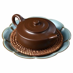 宜兴正宗紫砂壶真品名家纯手工紫泥周盘家用功夫茶具160cc小品