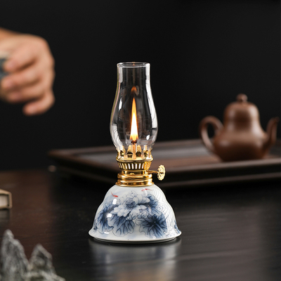 宋式美学氛围茶室陶瓷香氛酥油灯