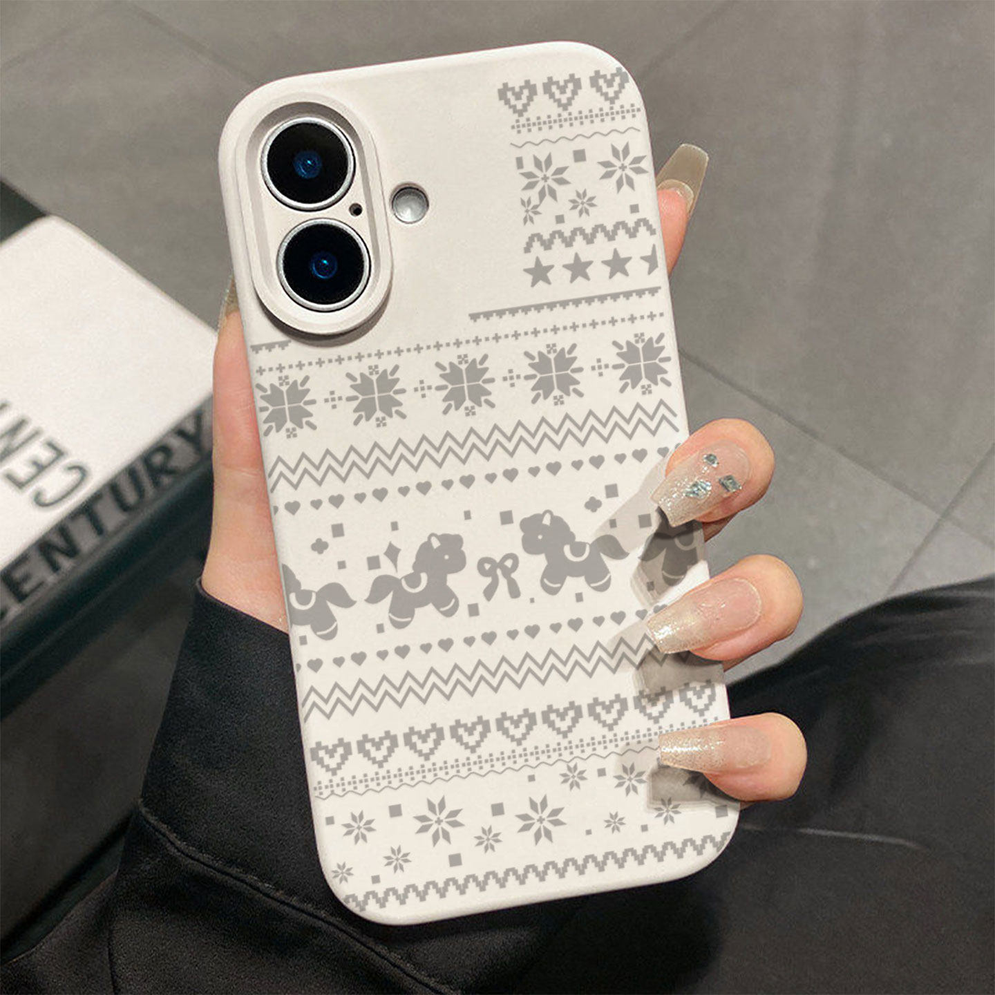 费尔岛小马星星适用于苹果17promax手机壳液态硅胶iPhone16pro保护套情侣15新款创意14超好看独特13全包12超