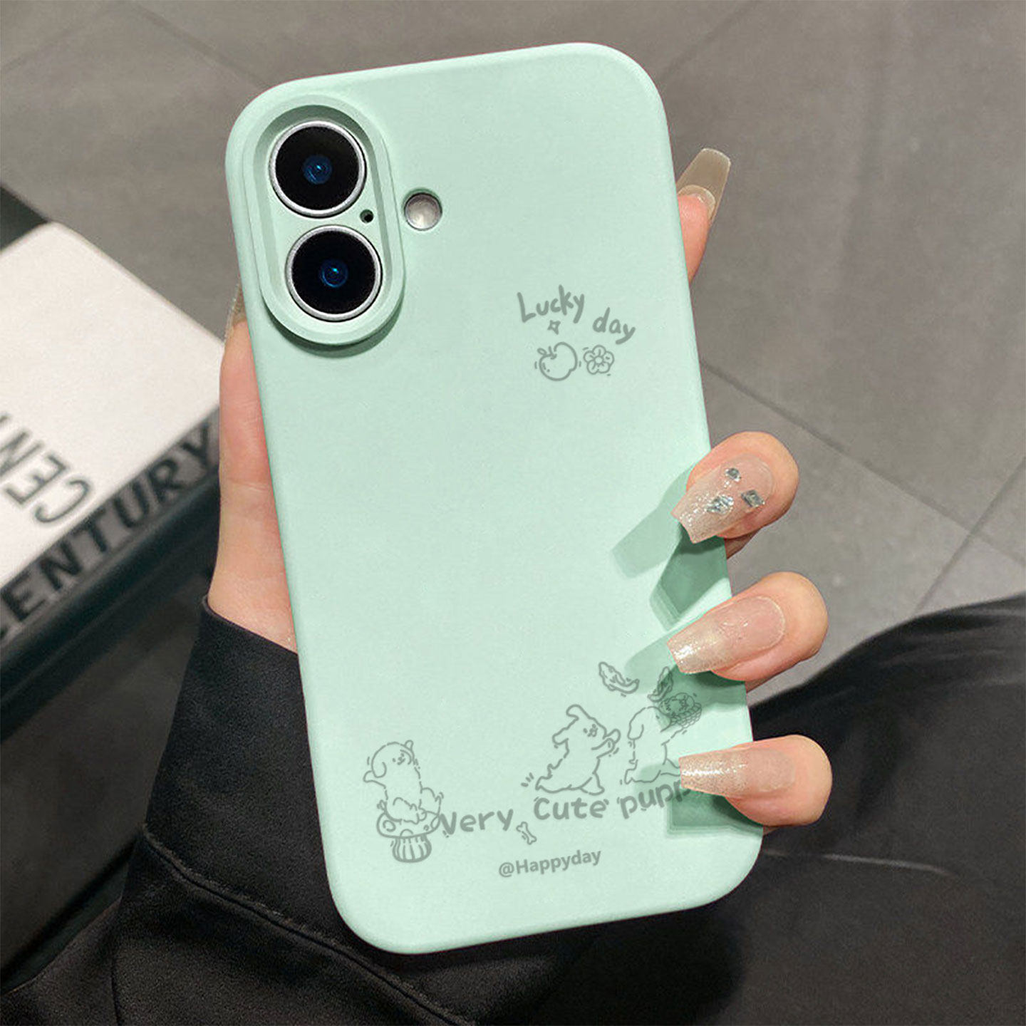 蔬菜小狗适用于苹果17promax手机壳液态硅胶iPhone16pro保护套情侣15新款创意14超好看独特13全包12超火软壳